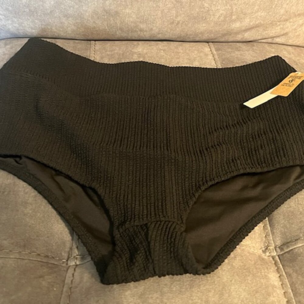 PINK by Victoria's Secret High waist black swim bottom